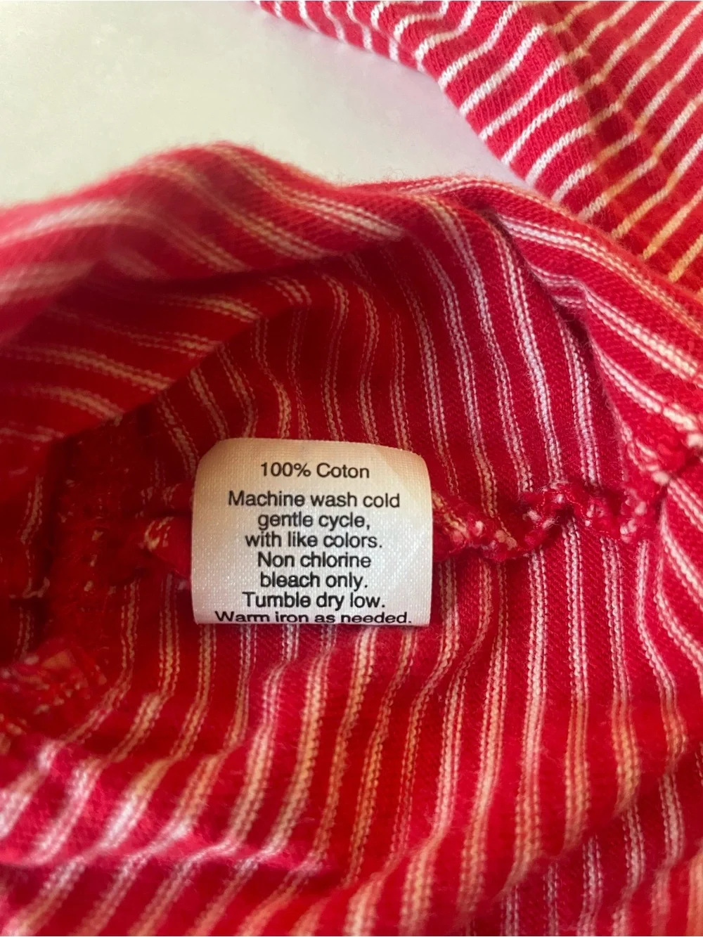 J. Crew Preppy Red and White Stripe Long Sleeve Top